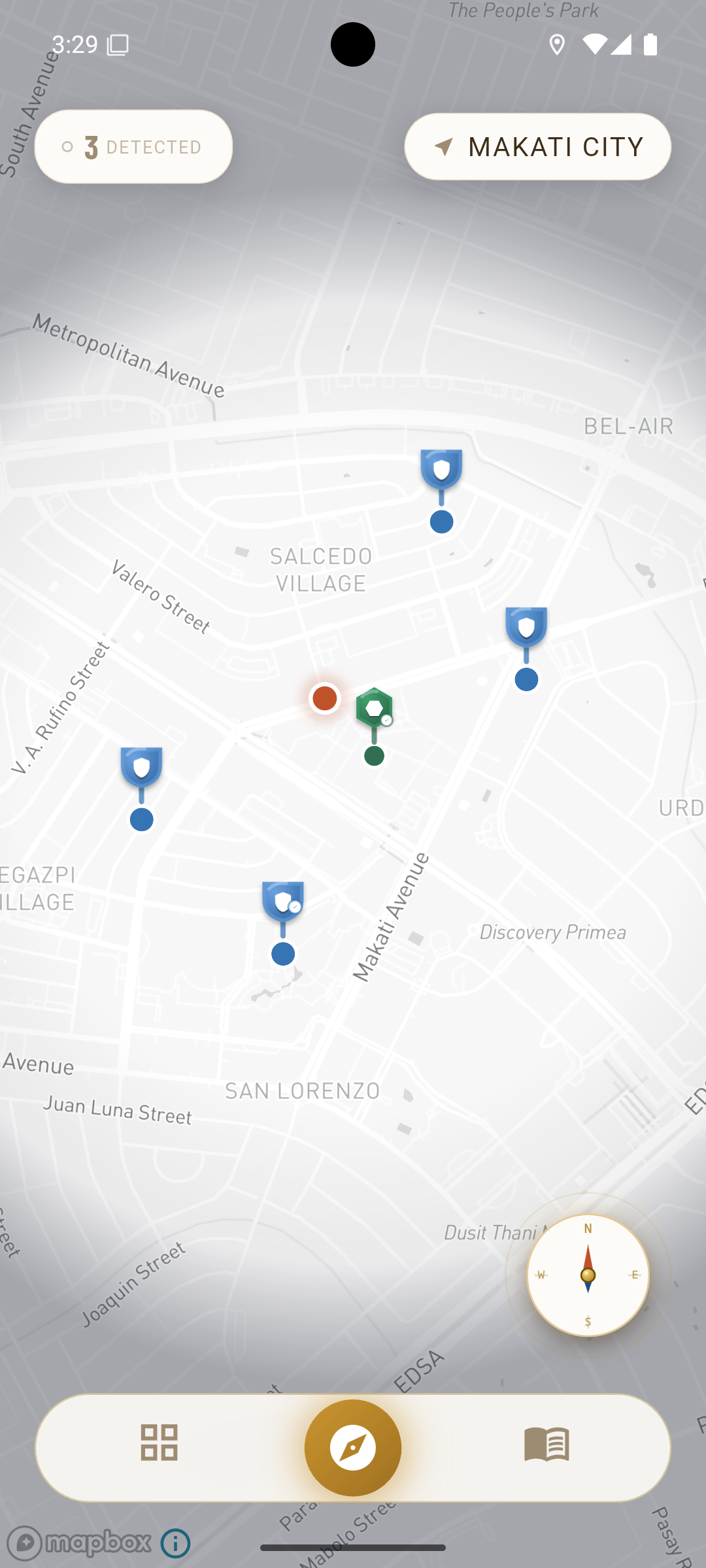 Tatak explore map screen